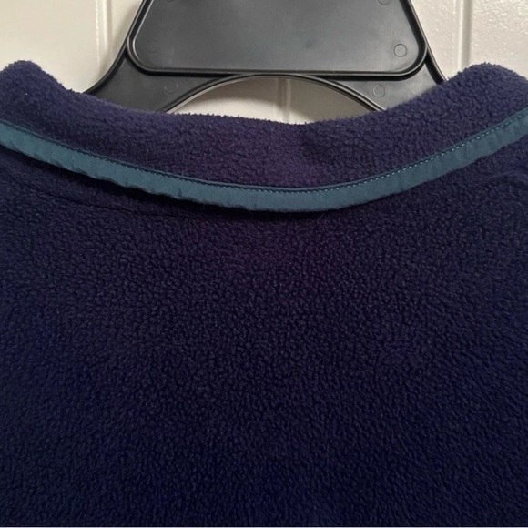 Men's Women's Vintage Patagonia Synchilla Pull Over Fleece M Blue Green Hiking - Picture 7 of 7